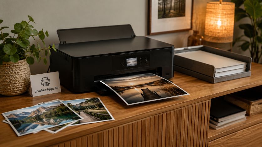 Der Epson Expression Home XP-3105 zieht Fotopapier ein, beginnt aber keinen Druckvorgang