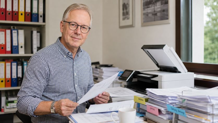 Durchschreibesätze mit einem Nadeldrucker korrekt ausrichten