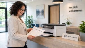 Warum der Dymo LabelWriter 4XL runde Etiketten nicht mittig bedruckt