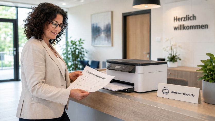 Warum der Dymo LabelWriter 4XL runde Etiketten nicht mittig bedruckt