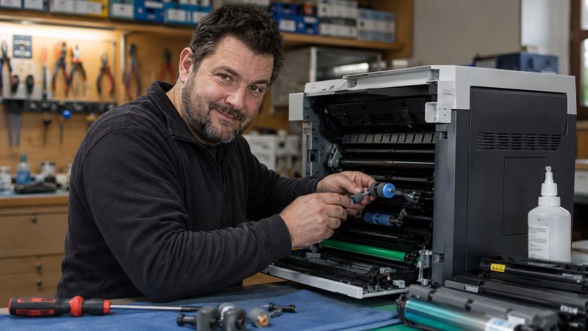 Beim HP LaserJet Pro M203dw erscheint auf jeder zweiten Seite ein blasses Schattenbild