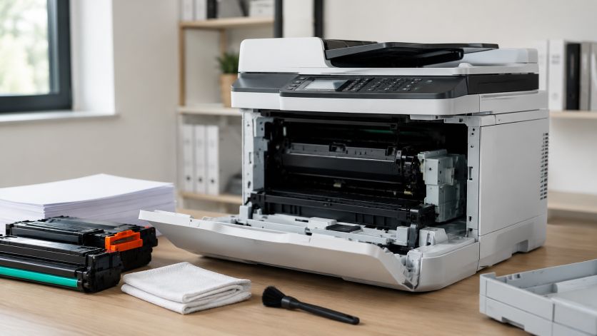Warum der Canon imagePROGRAF TA-30 nach einem Patronenwechsel mehrere Meter Material für Tests nutzt